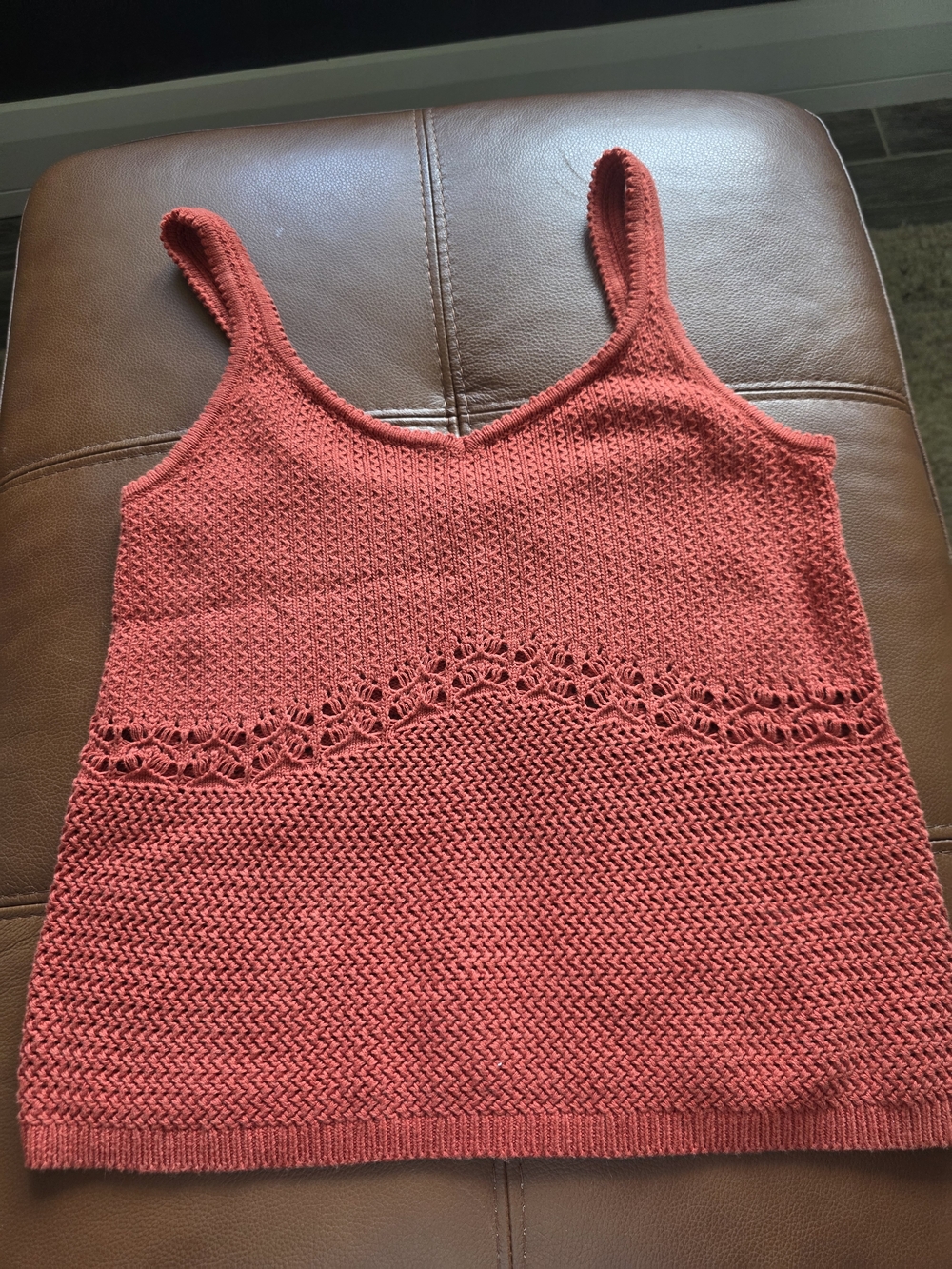 Old Navy Coral Knit Tank Top